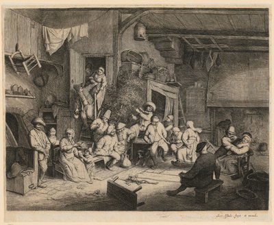 Tanec v hospodě od Adriaen van Ostade