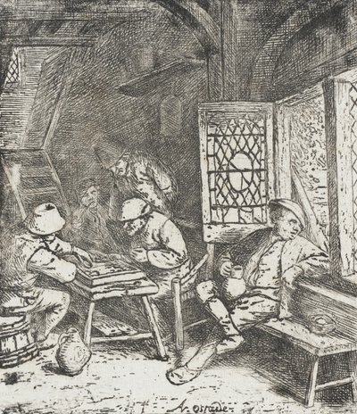 Hráči backgammonu od Adriaen van Ostade
