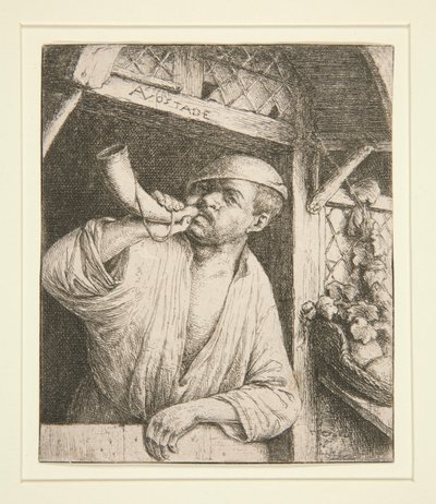 Baker troubí na roh od Adriaen van Ostade