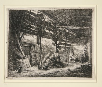 Stodola od Adriaen van Ostade