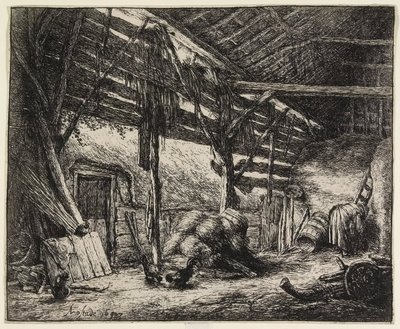 Stodola od Adriaen van Ostade
