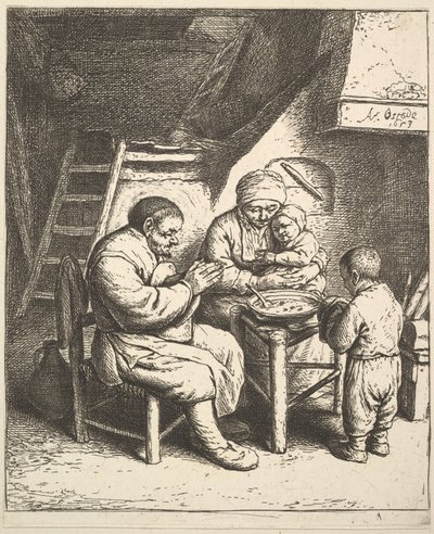 Požehnání od Adriaen van Ostade