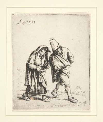 Chůze páru od Adriaen van Ostade