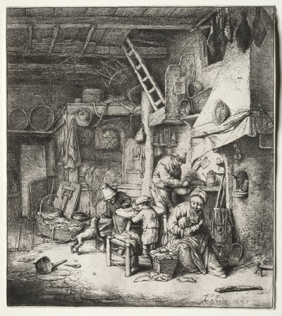 Rodina od Adriaen van Ostade