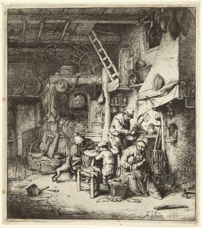 Rodina od Adriaen van Ostade