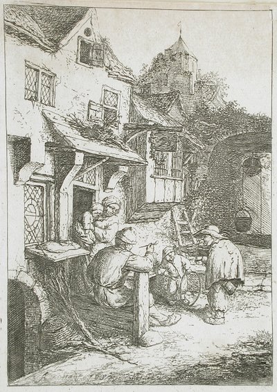 Hrbáč-houslista od Adriaen van Ostade