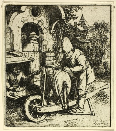 Bruska na nože od Adriaen van Ostade