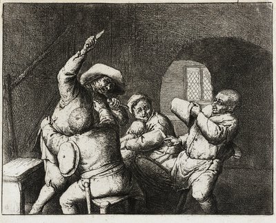 Hádka rolníků od Adriaen van Ostade