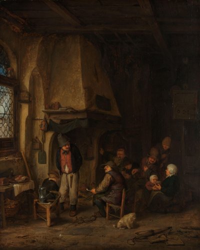 „Skaters“: Rolníci v interiéru Rolníci v interiéru, známí jako „Skaters“ od Adriaen van Ostade