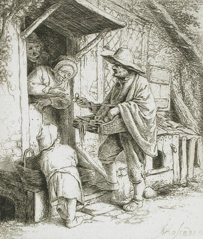 Prodejce brýlí od Adriaen van Ostade