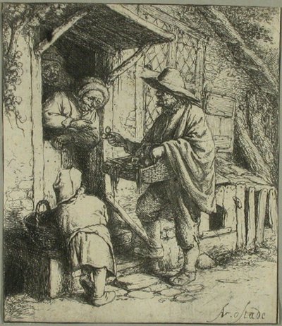 Prodejce brýlí od Adriaen van Ostade
