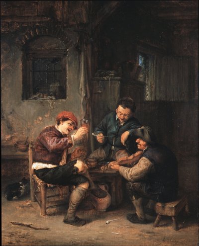 Tři rolníci v hostinci od Adriaen van Ostade