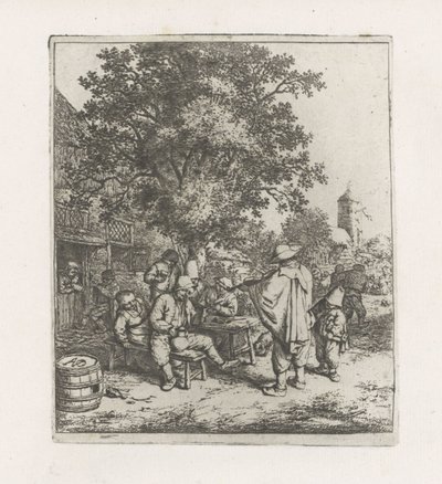 Dva hudebníci s pitím společnosti od Adriaen van Ostade