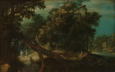 Střelci v lesní mýtině od Adriaen van Stalbemt