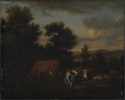 Pastýřka s dobytkem od Adriaen van de Velde