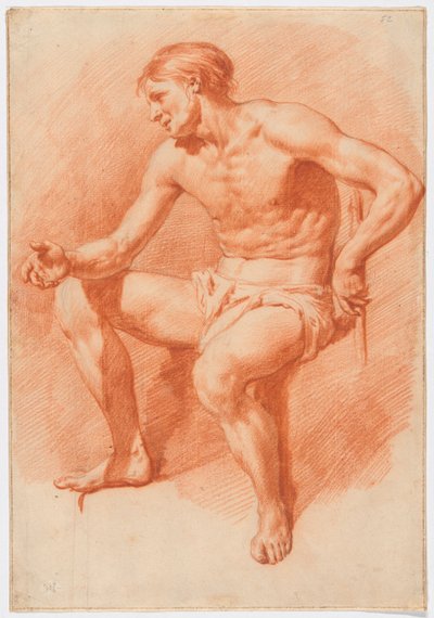 Studie mužského aktu od Adriaen van de Velde
