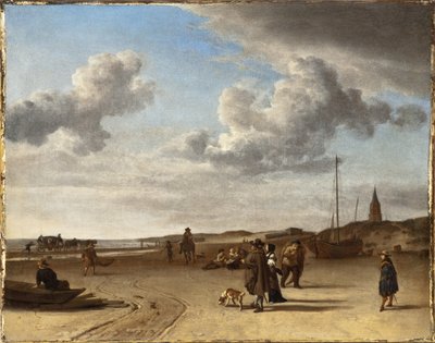 Pláž Scheveningen od Adriaen van de Velde