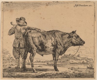 Mladý pastevec s býkem od Adriaen van de Velde