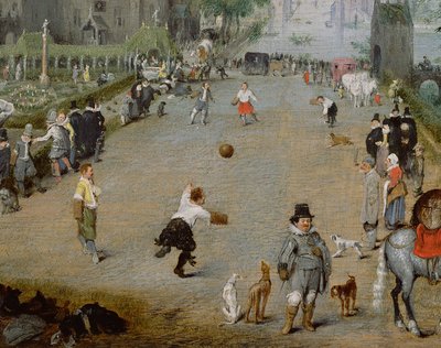 Jeu de Paume před venkovským palácem od Adriaen van de Venne