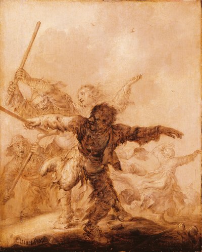 Rozzlobené rány od Adriaen van de Venne