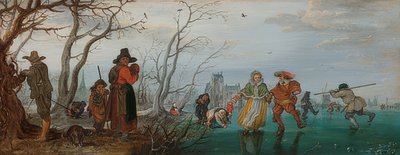 Zima (radost na ledě). 1625 od Adriaen van de Venne