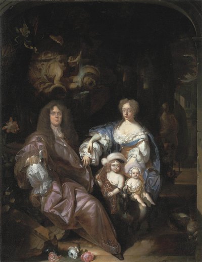 Portrét neznámé rodiny od Adriaen van der Werff