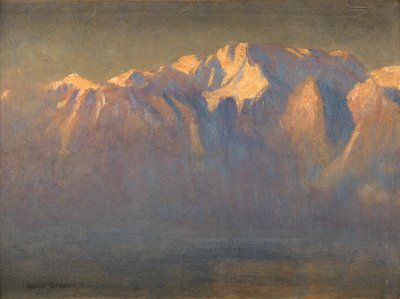 Mont Blanc (olej na plátně položeném na palubě) od Adrian Scott Stokes