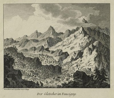Ledovce ve Faucigny od Adrian Zingg