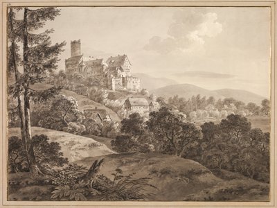 Pohled na hrad Gnandstein, c. 1795. od Adrian Zingg