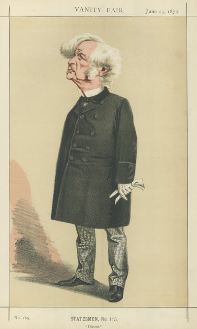 Pan Samuel Morley (barevná litografie) od Adriano Cecioni