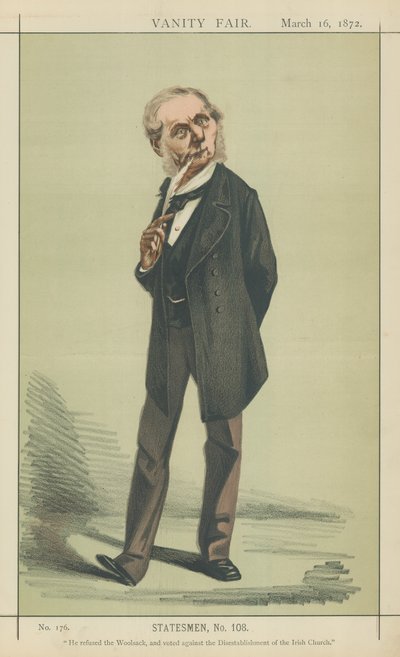 Sir Roundell Palmer (barevná litografie) od Adriano Cecioni