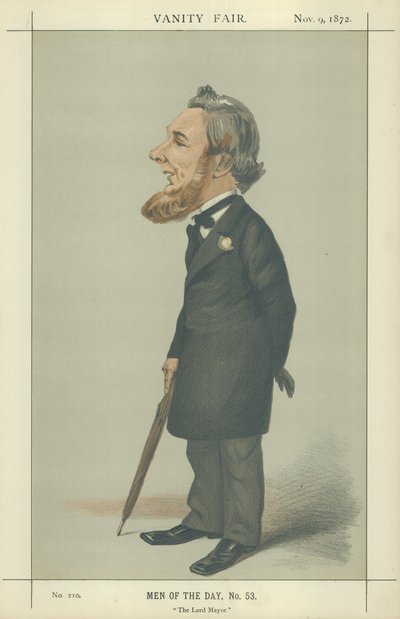Sir Sydney Hedley Waterlow (barevná litografie) od Adriano Cecioni