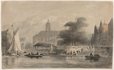 Fantazijní (?) panoráma města od Adrianus Eversen