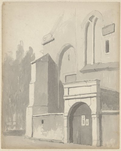 Pohled na vstupní bránu kostela od Adrianus Eversen