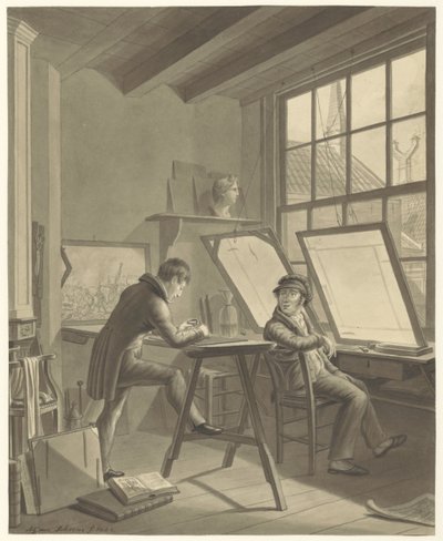 Workshop Jacoba Ernsta Marcuse v Rozenstraat v Amsterdamu od Adrianus Gerardus van Schoone
