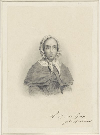 Portrét Marie Geertruidy de Goeje-Barbiers od Adrianus Johannes Ehnle