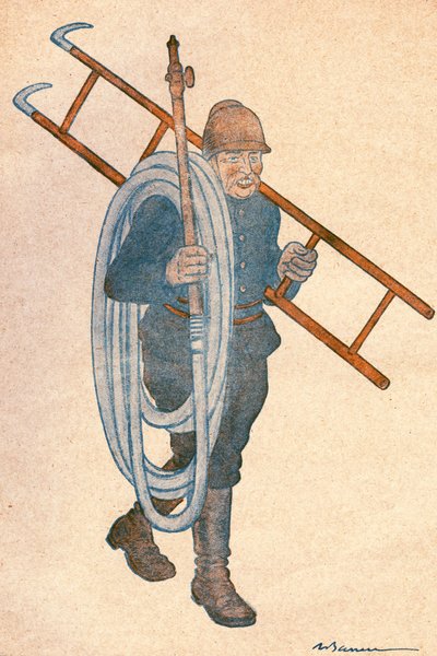 Joseph NOULENS (1864-1944), ranskalainen poliitikko. Adrien Barreren (1874-1931) piirros FANTASIOlle, numero 204, 15. huhtikuuta od Adrien Barrere