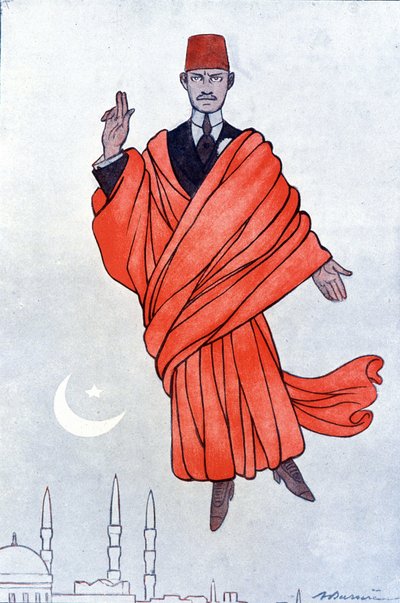 Portrét paši Mustafy Kemala (Kamal Atatürk) od Adrien Barrere