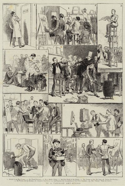 V pařížském Art-Studio od Adrien Emmanuel Marie