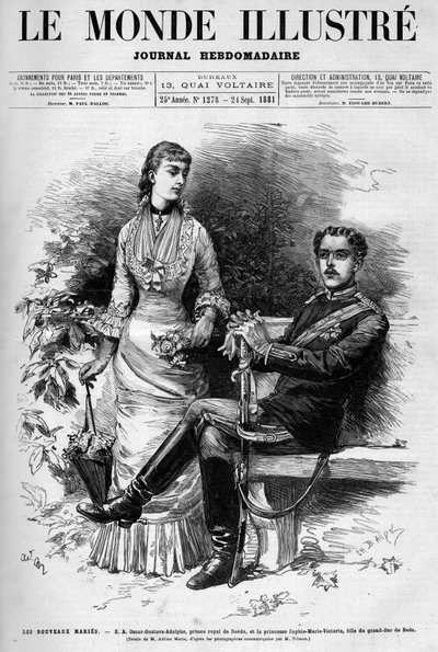Portrét prince Gustava ze Suede (Oscar Gustaf Adolf od Adrien Emmanuel Marie