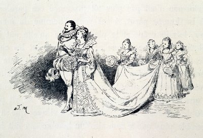 Riquet a la Houppe – v „Pohádkách““ od Charlese Perraulta, ilustrace Adrien Marie od Adrien Emmanuel Marie