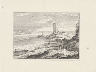Přímořská krajina s ruinou věže od Aegidius Sadeler (II) (attributed to)