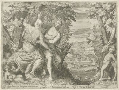Angelika v Medoru od Egidius  Sadeler (II)