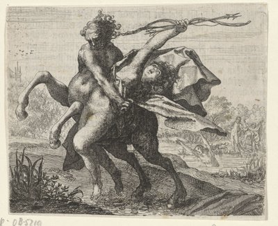 Bajka o únosu ženy kentaurem od Egidius  Sadeler (II)