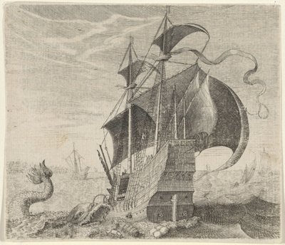 Pohádka o lodi a velrybě od Egidius  Sadeler (II)