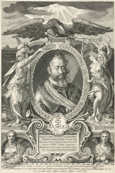 Portrét Zikmunda Báthoryho, knížete sedmihradského od Egidius  Sadeler (II)