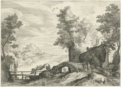 Říční krajina od Egidius  Sadeler (II)