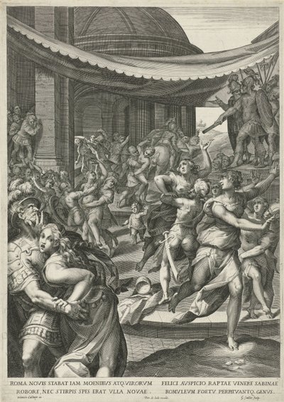 Loupež Sabine Virgin od Egidius  Sadeler (II)