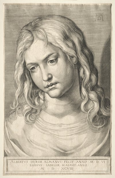 Ženská hlava. od Aegidius Sadeler or Saedeler