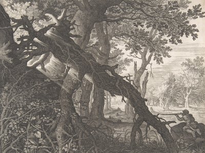 Les s lovem králíků,.n.d. od Aegidius Sadeler II